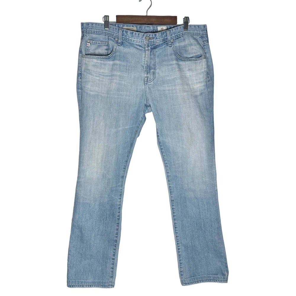 Adriano Goldschmied | Men | The Matchbox Light Wash Slim Straight Leg Jeans | 38